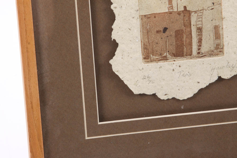 Hawley Limited Edition Etching "Taos"