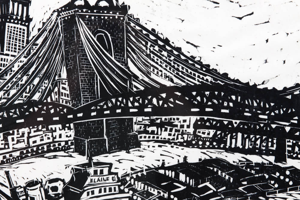 Naoko Matsubara Limited Edition Woodcut "Cincinnati I"