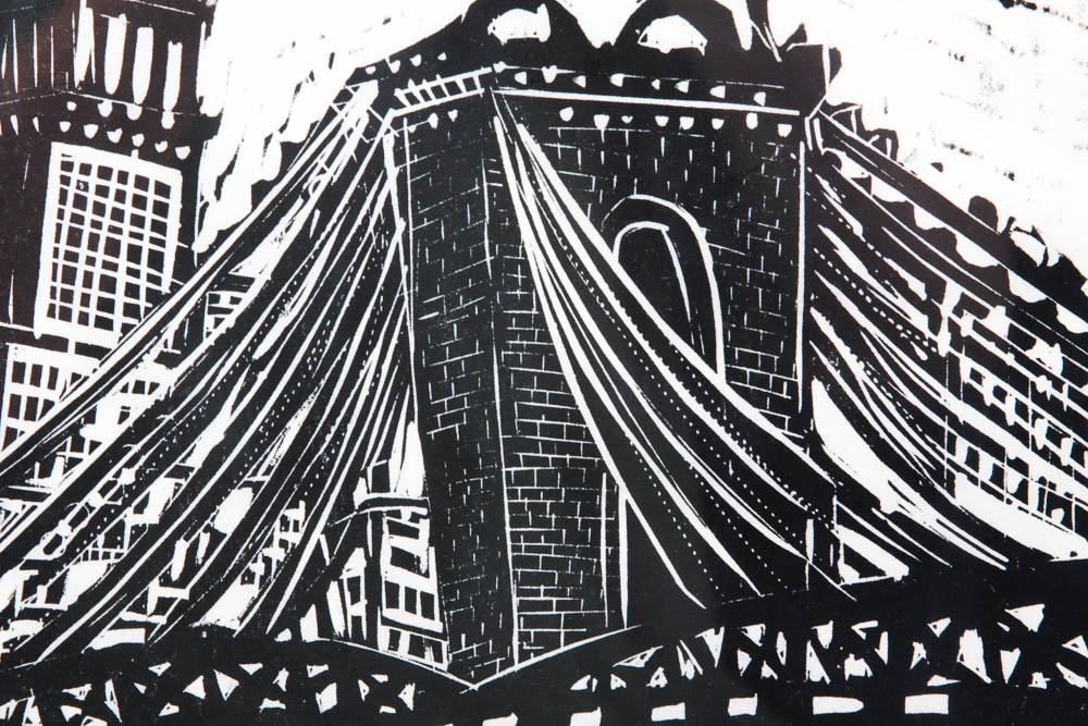Naoko Matsubara Limited Edition Woodcut "Cincinnati I"