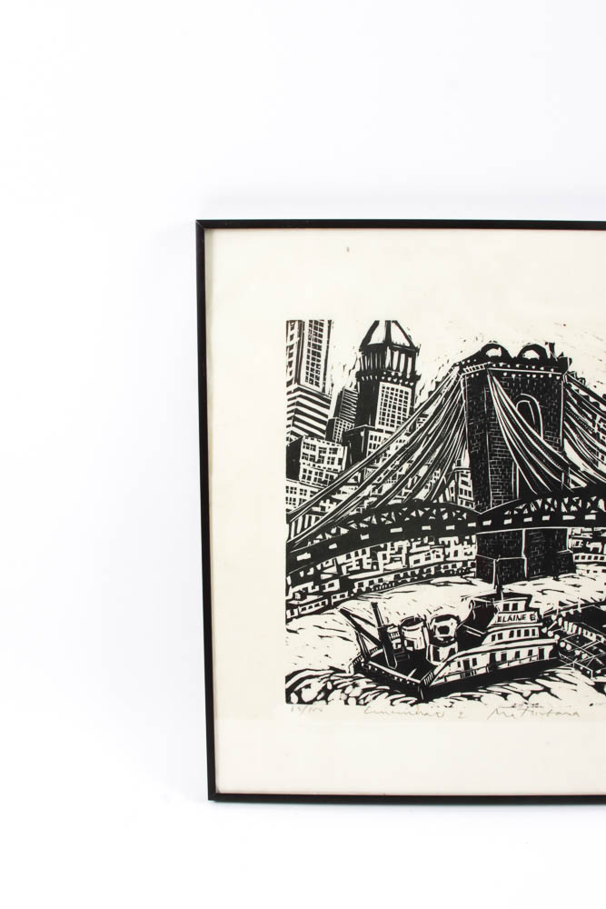 Naoko Matsubara Limited Edition Woodcut "Cincinnati I"