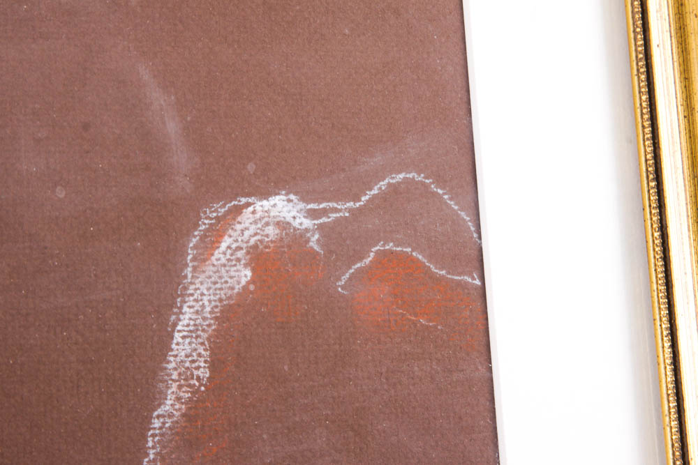 Framed Gideon Pastel on Paper