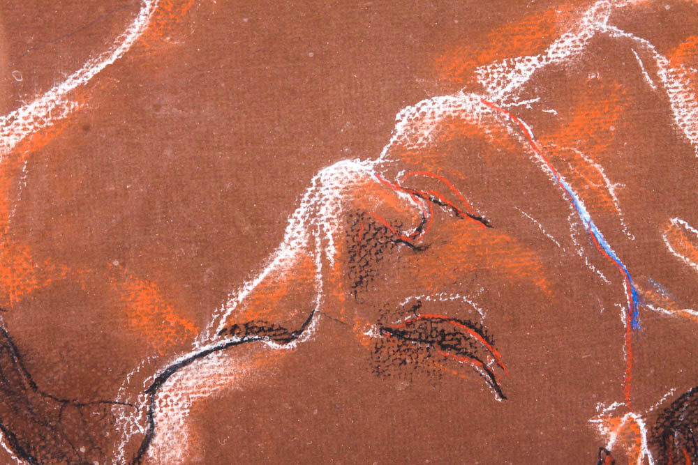 Framed Gideon Pastel on Paper