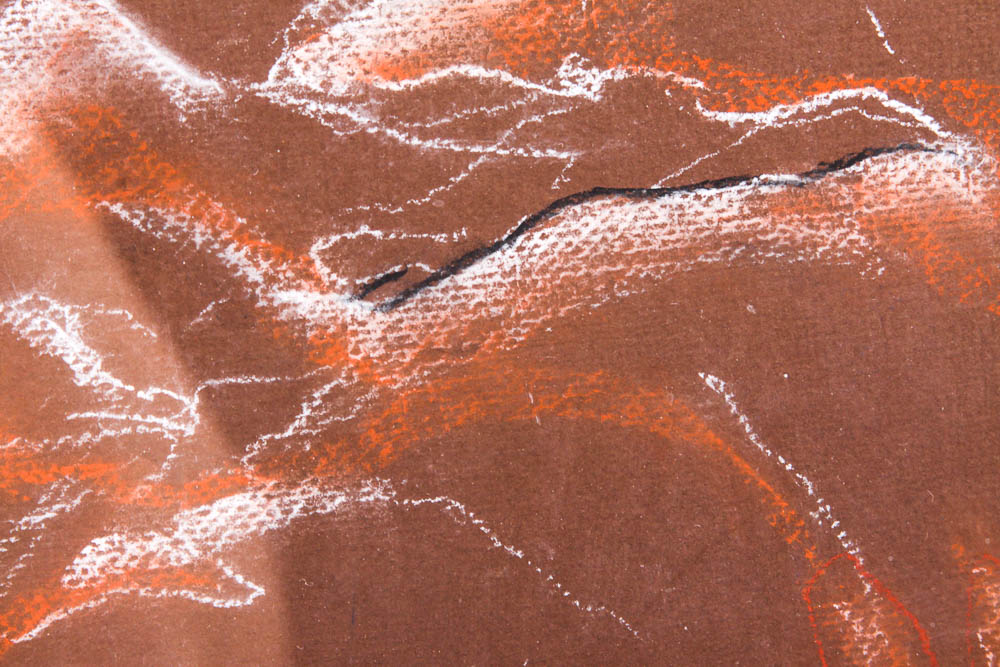 Framed Gideon Pastel on Paper