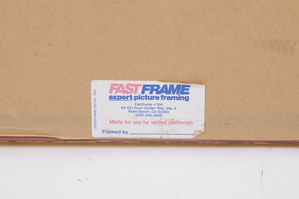 Framed Gideon Pastel on Paper