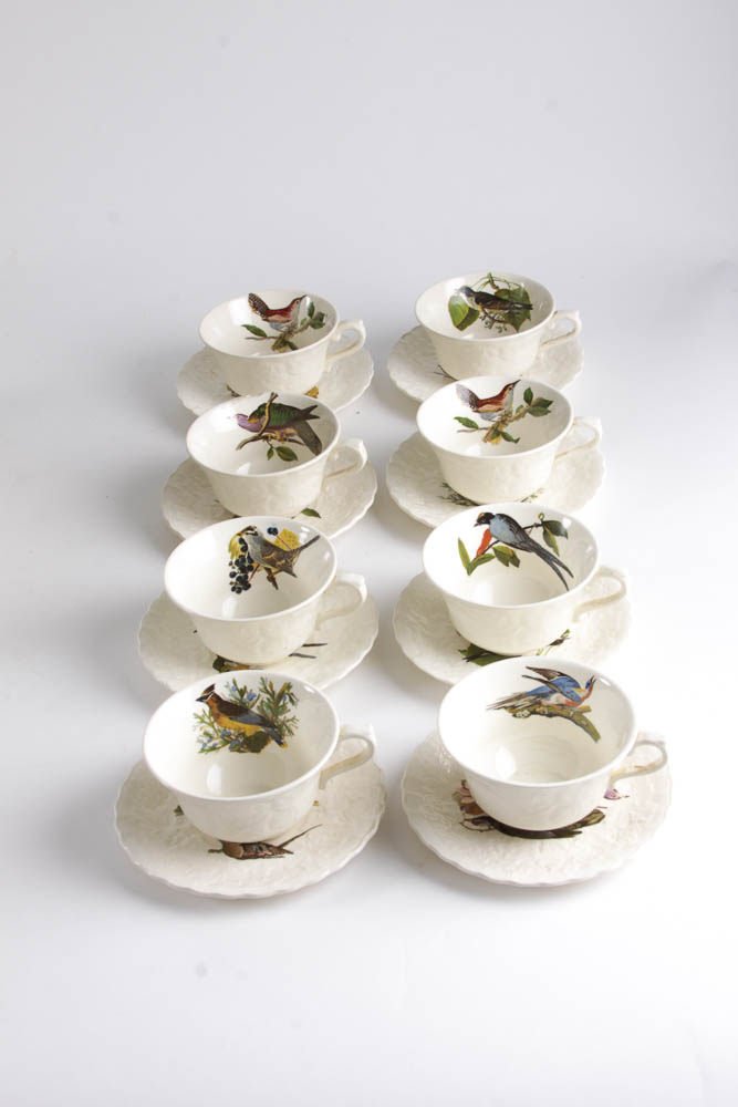 Collection of Alfred Meakin "Birds Of America" English China