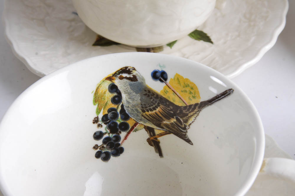 Collection of Alfred Meakin "Birds Of America" English China