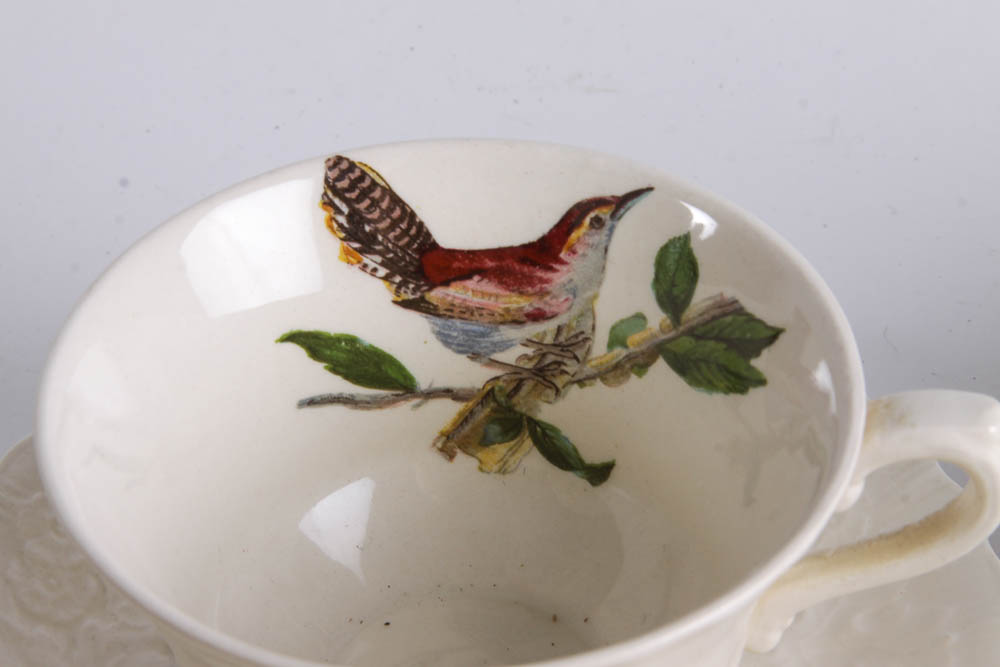 Collection of Alfred Meakin "Birds Of America" English China