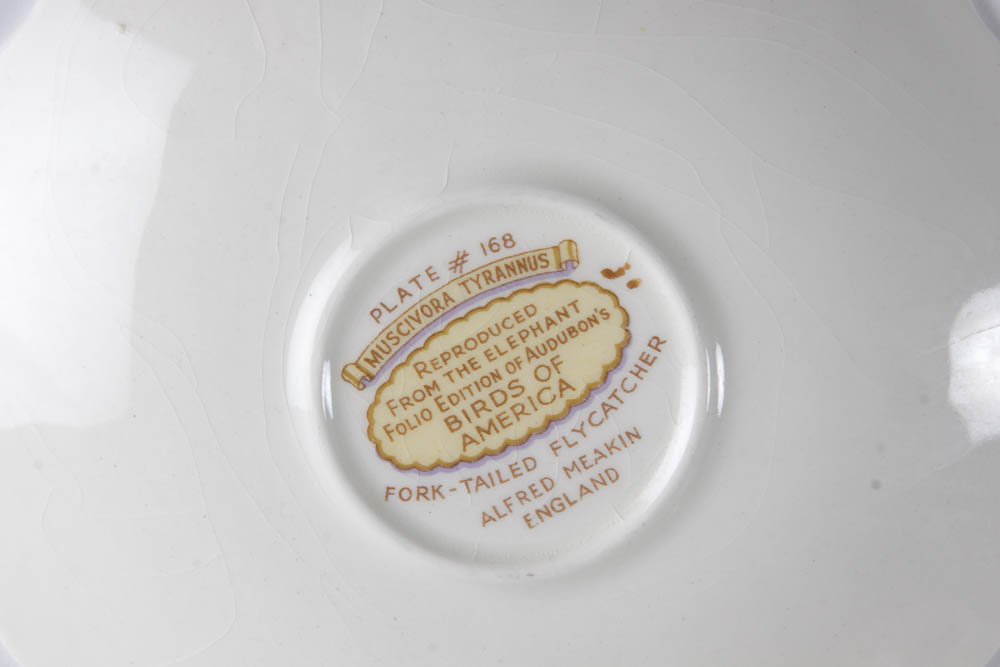 Collection of Alfred Meakin "Birds Of America" English China