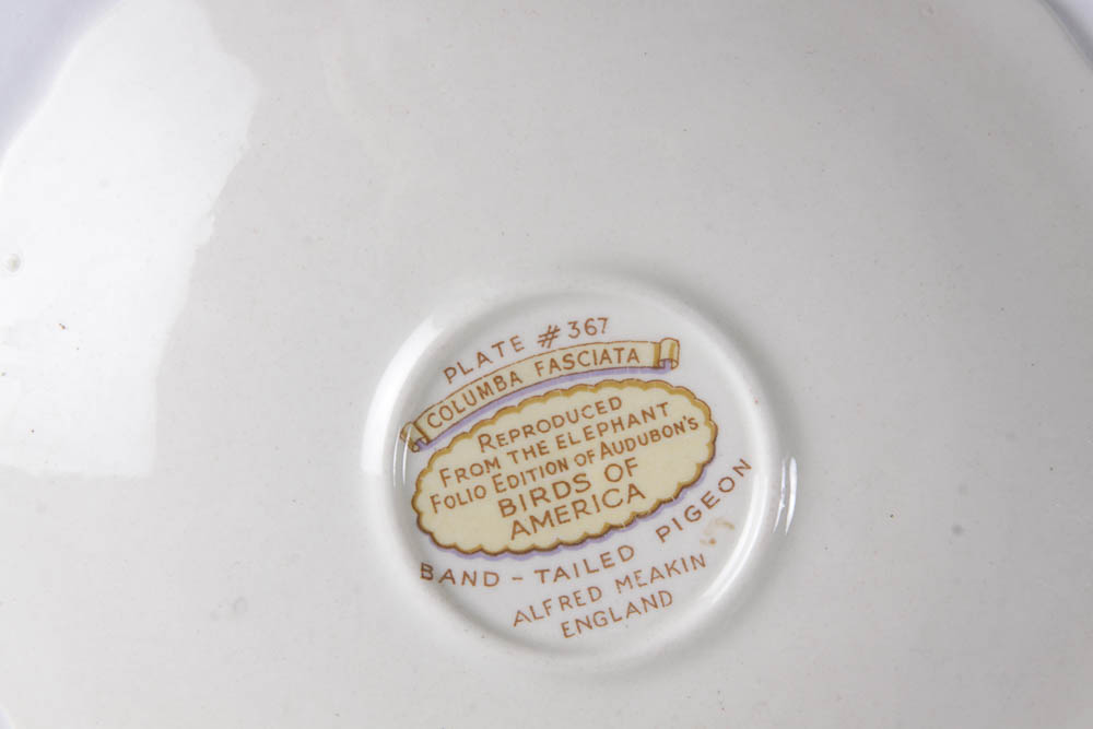 Collection of Alfred Meakin "Birds Of America" English China