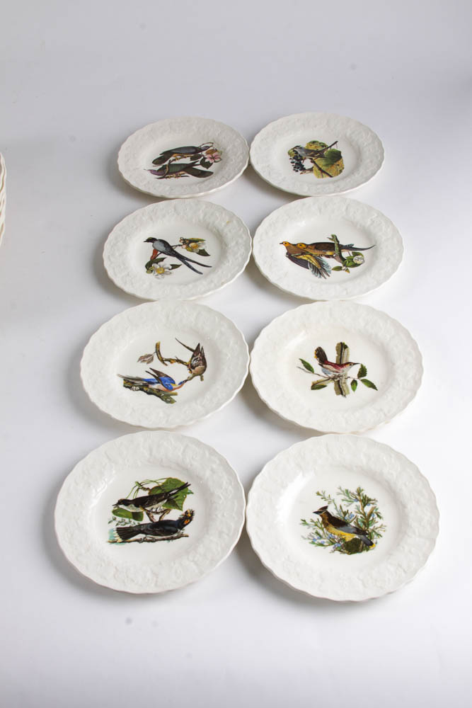 Collection of Alfred Meakin "Birds Of America" English China