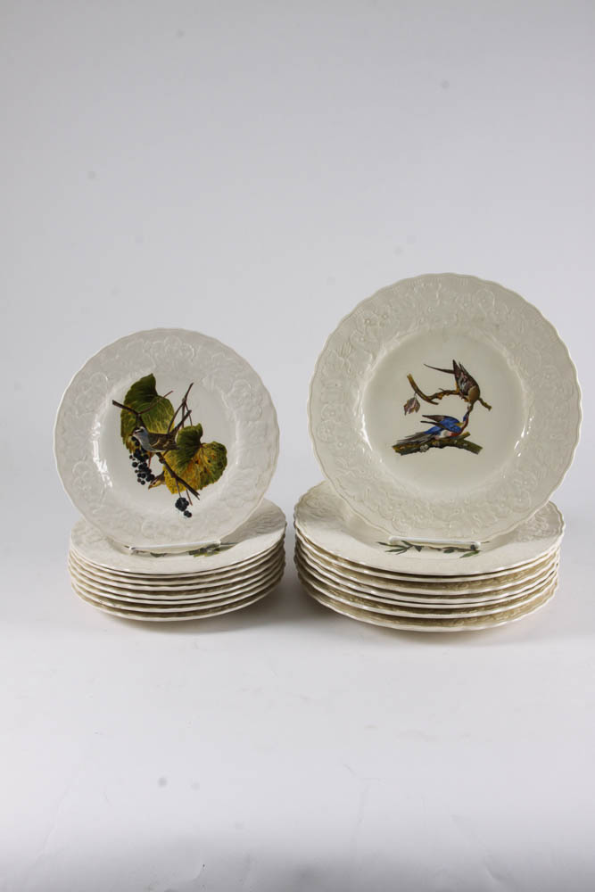 Collection of Alfred Meakin "Birds Of America" English China