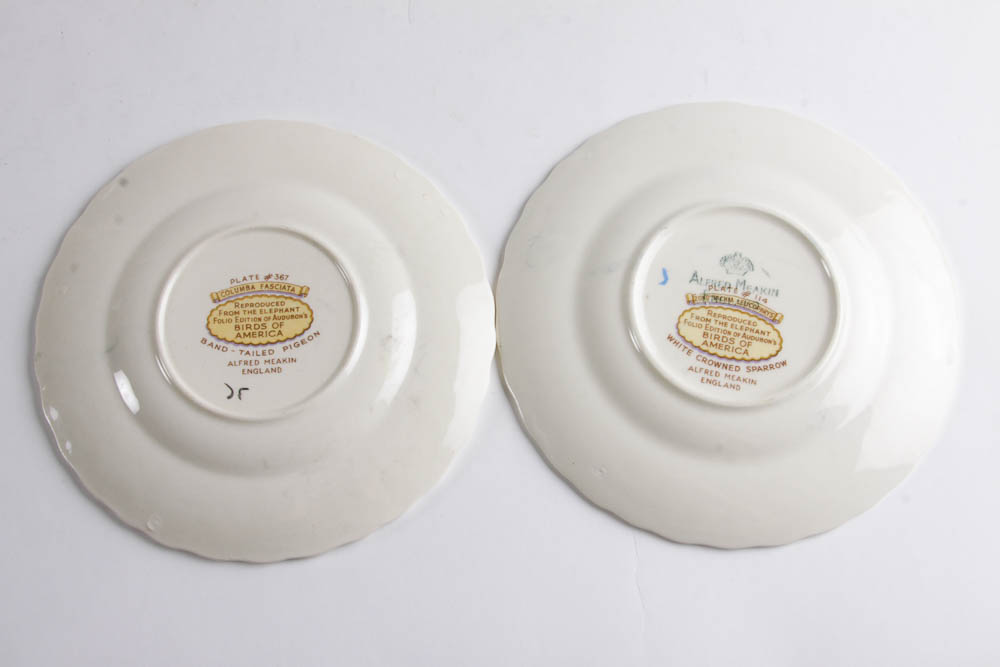 Collection of Alfred Meakin "Birds Of America" English China