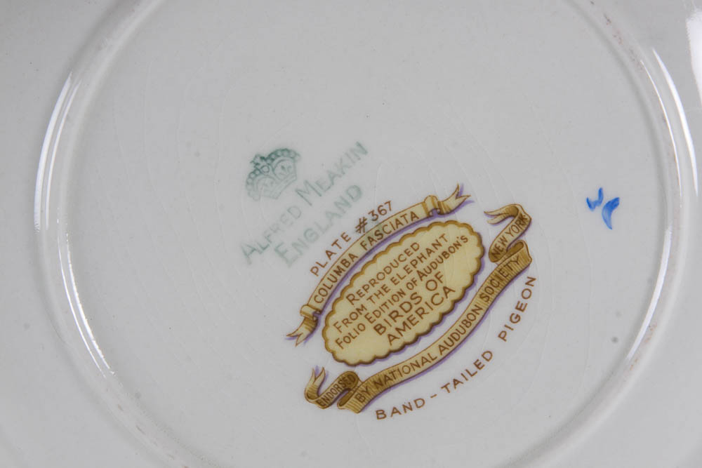 Collection of Alfred Meakin "Birds Of America" English China