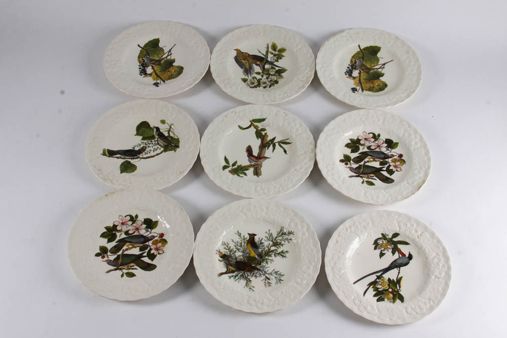 Collection of Alfred Meakin "Birds Of America" English China