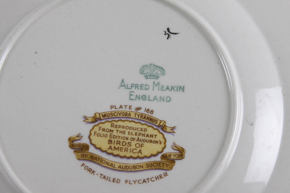 Collection of Alfred Meakin "Birds Of America" English China