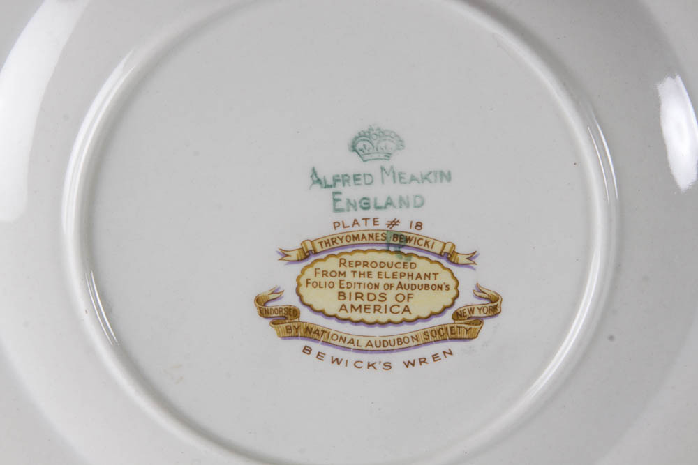 Collection of Alfred Meakin "Birds Of America" English China