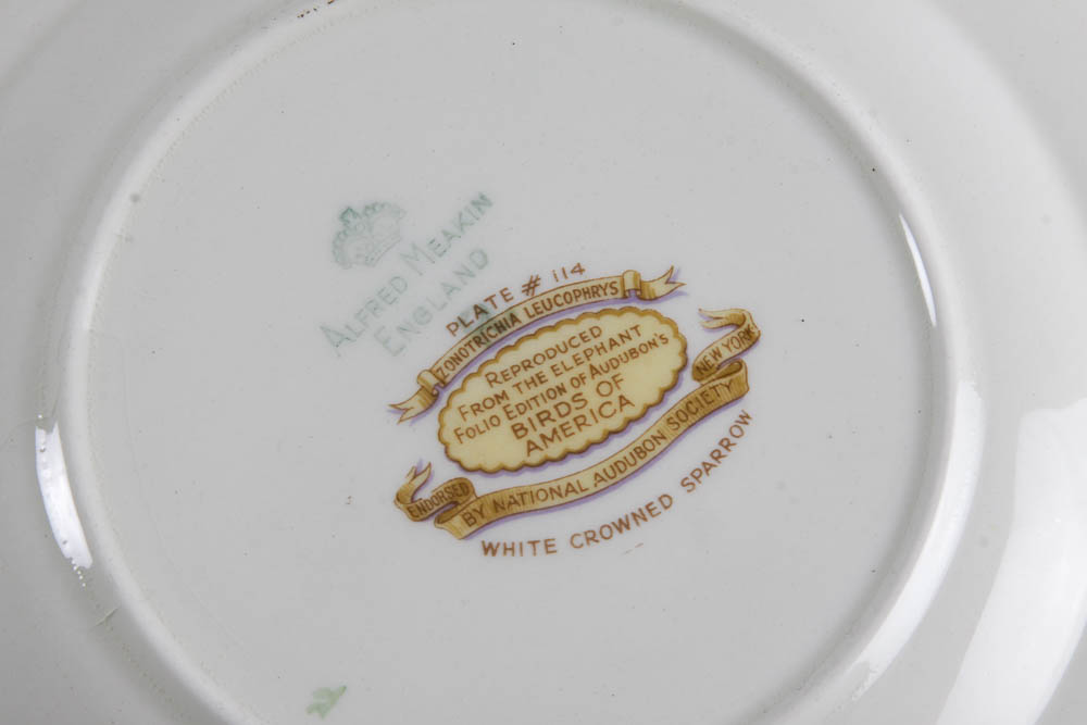 Collection of Alfred Meakin "Birds Of America" English China