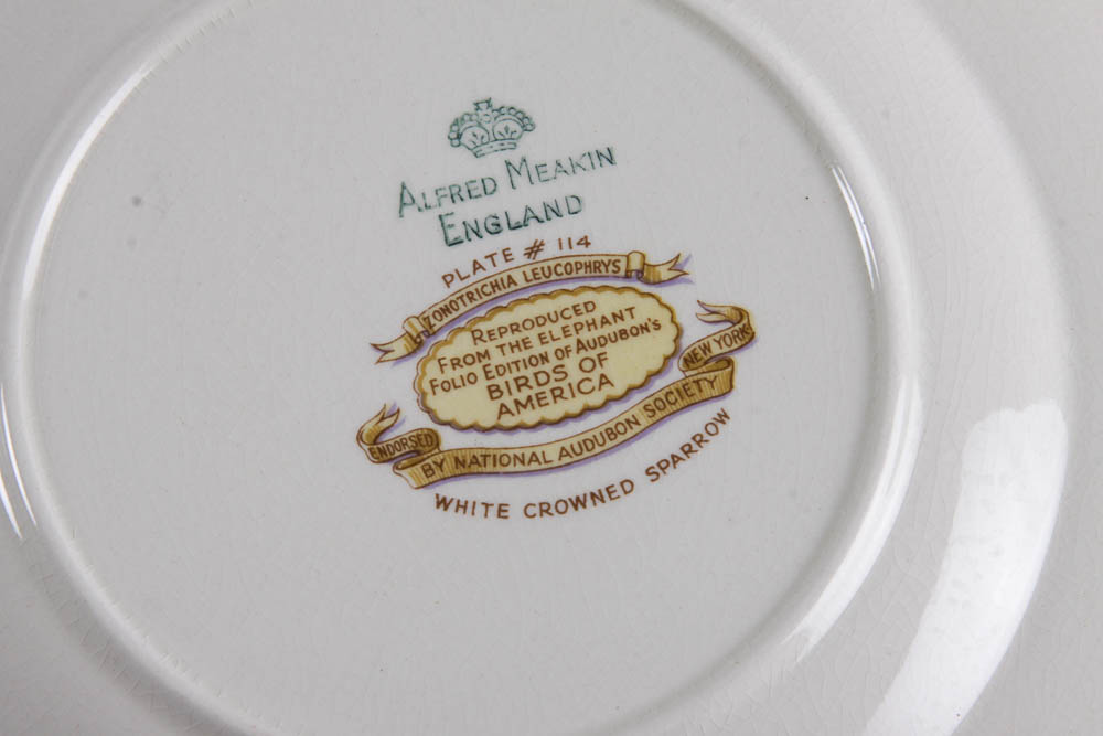 Collection of Alfred Meakin "Birds Of America" English China