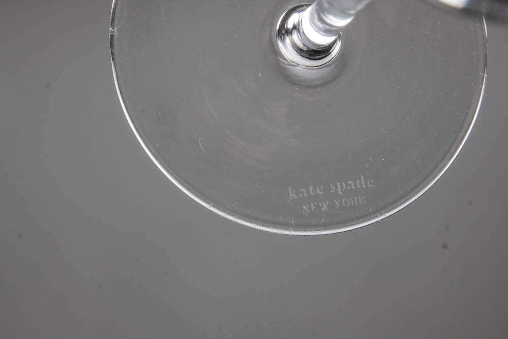 Set of 2 Kate Spade Champagne Flutes