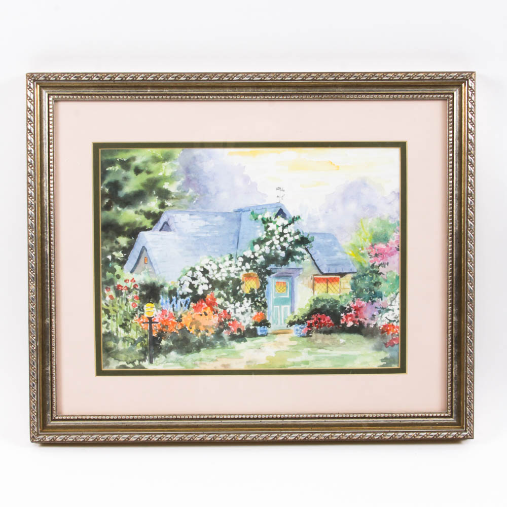 Watercolor House Painting