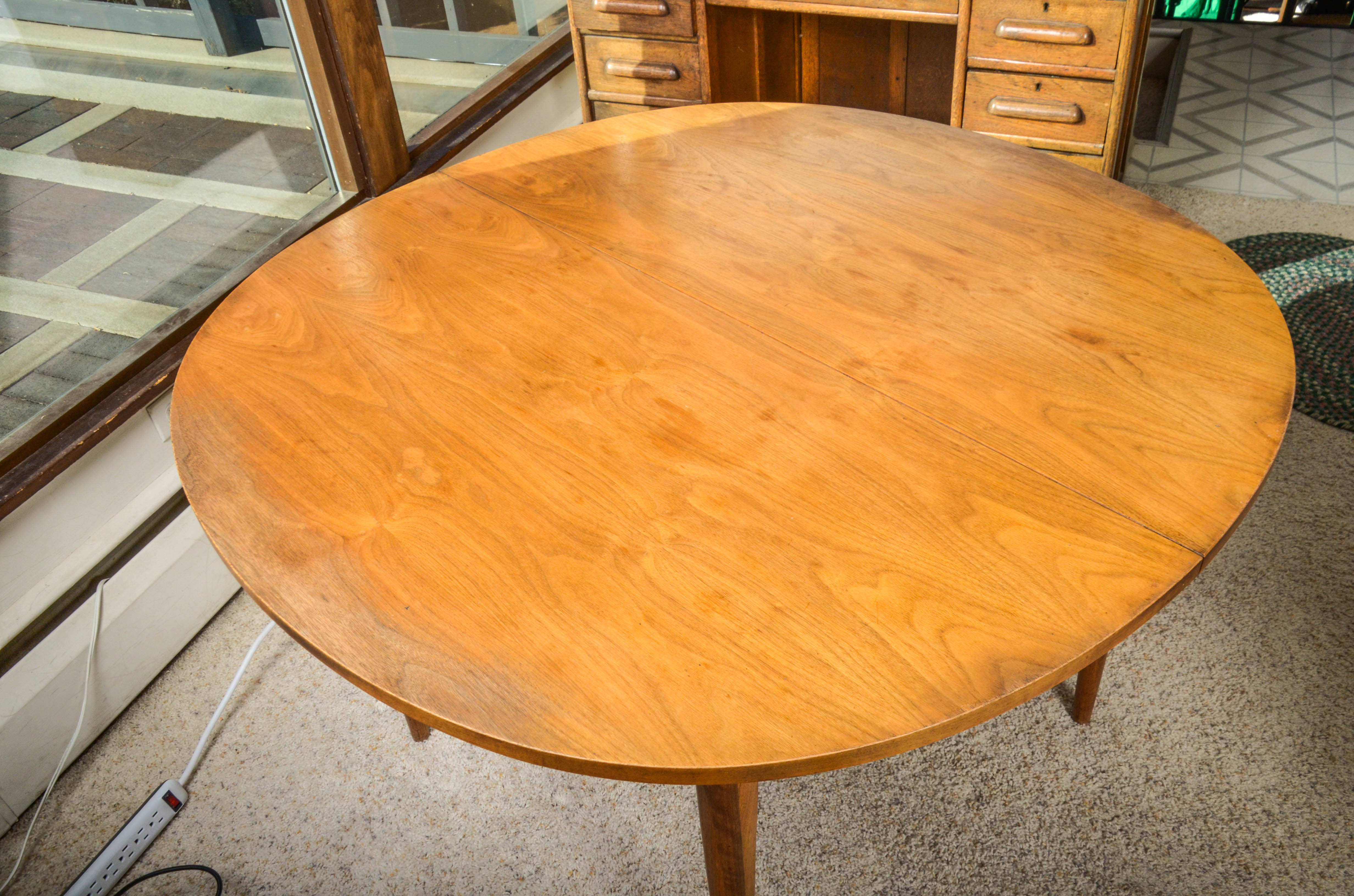 Kipp Stewart Drexel Mid Century Modern Dining Table and Chairs