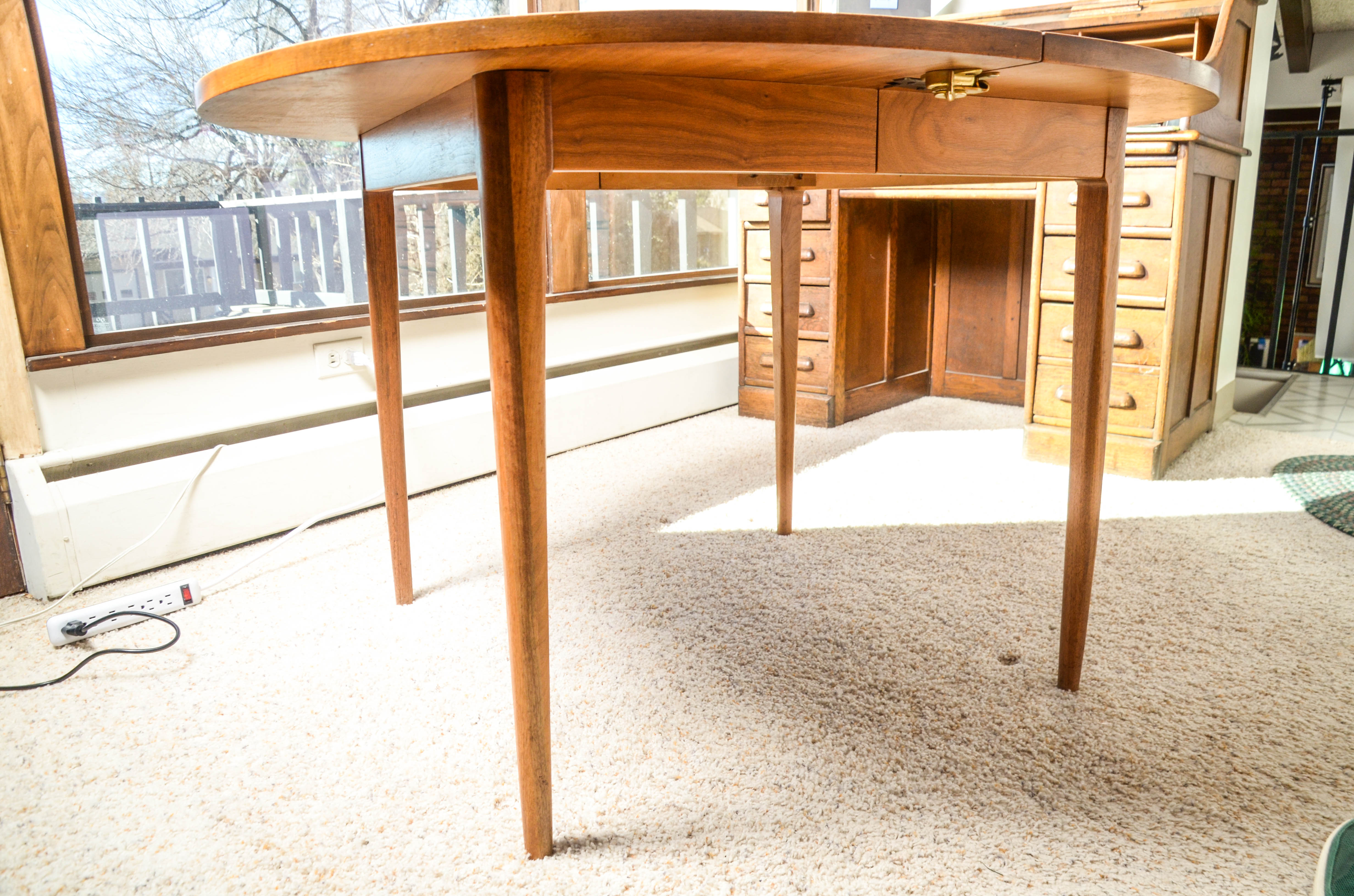 Kipp Stewart Drexel Mid Century Modern Dining Table and Chairs