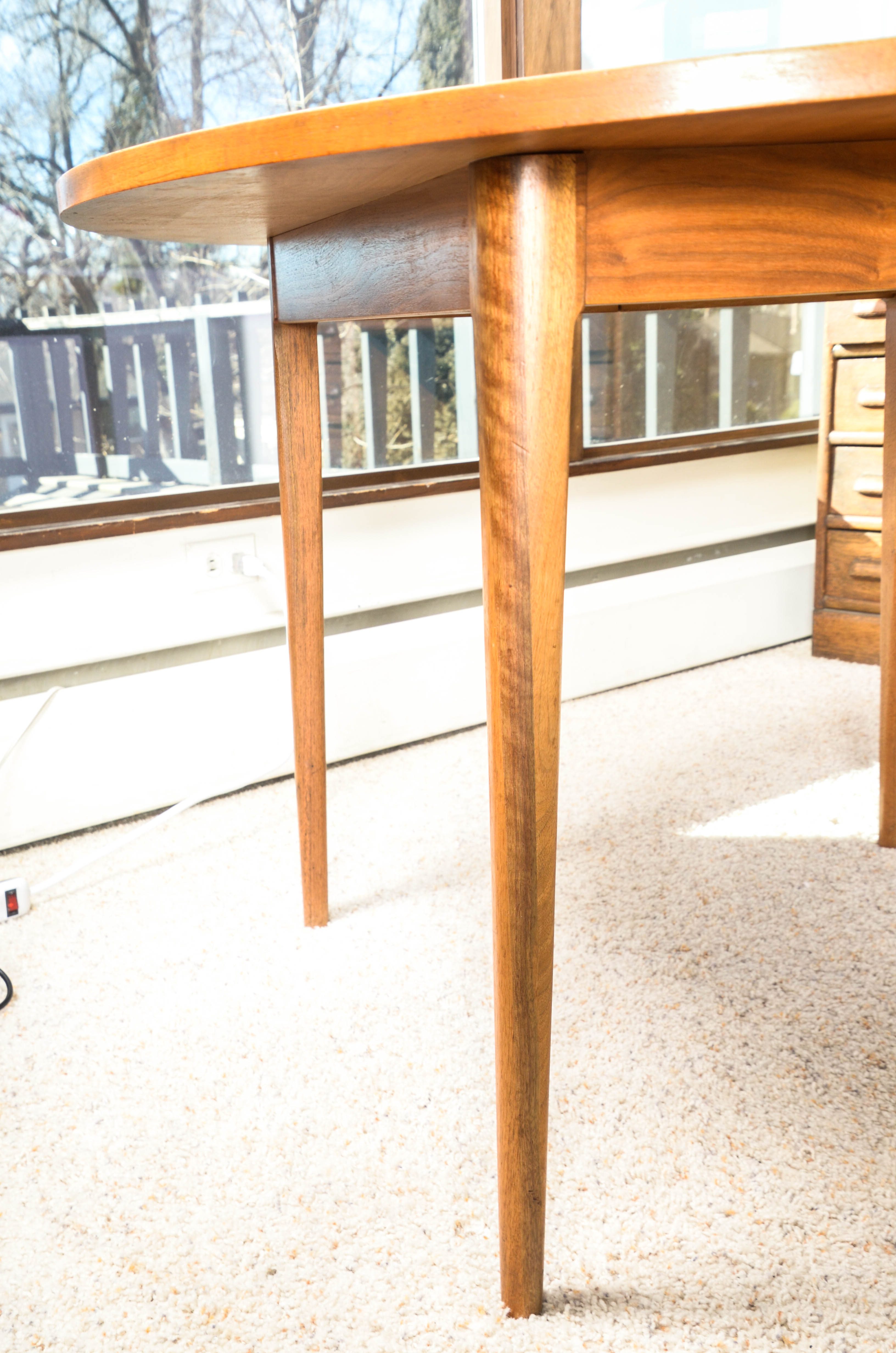 Kipp Stewart Drexel Mid Century Modern Dining Table and Chairs