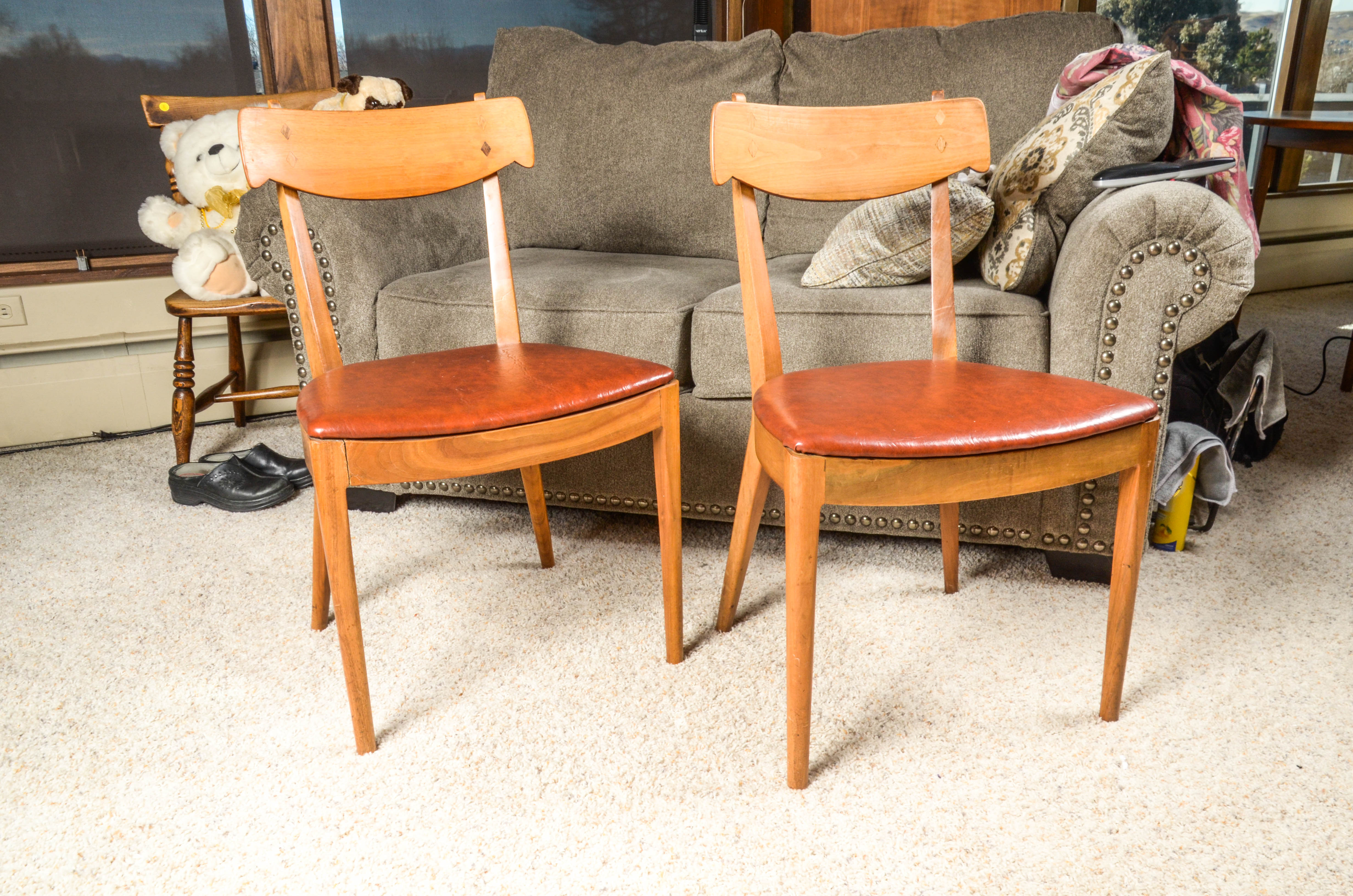 Kipp Stewart Drexel Mid Century Modern Dining Table and Chairs