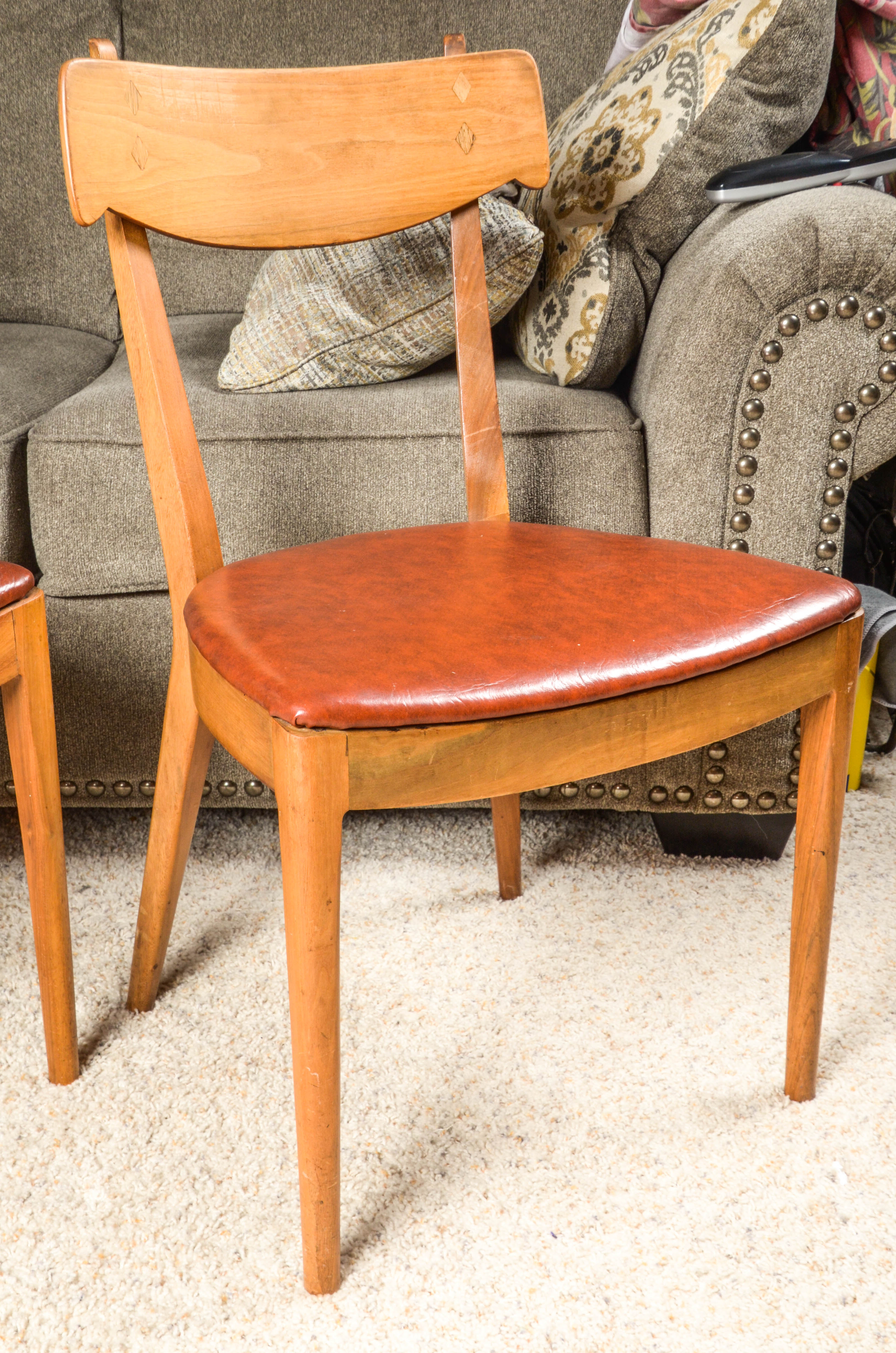 Kipp Stewart Drexel Mid Century Modern Dining Table and Chairs