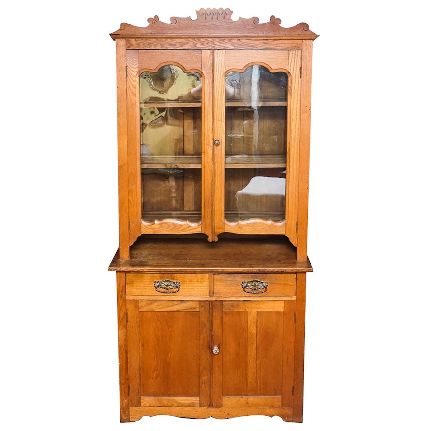 Eastlake Oak Cupboard