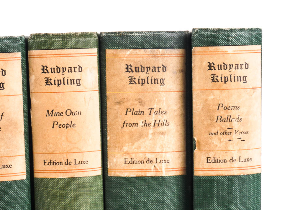 Rudyard Kipling Works, Jefferson Press, 191?s, Six Volume Set