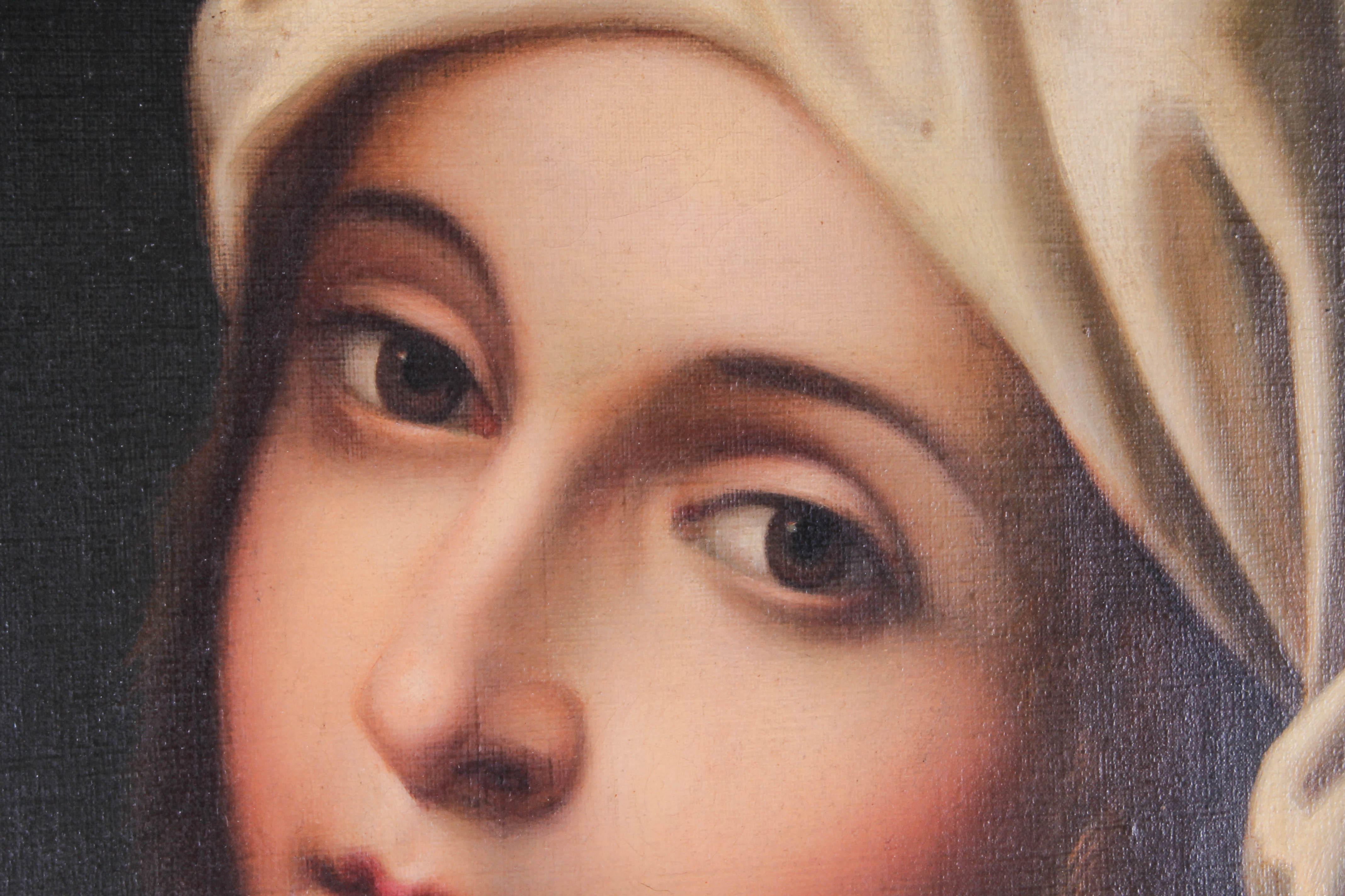 Early 20th-Century Oil Painting "Portrait of Beatrice Cenci" After Guido Reni