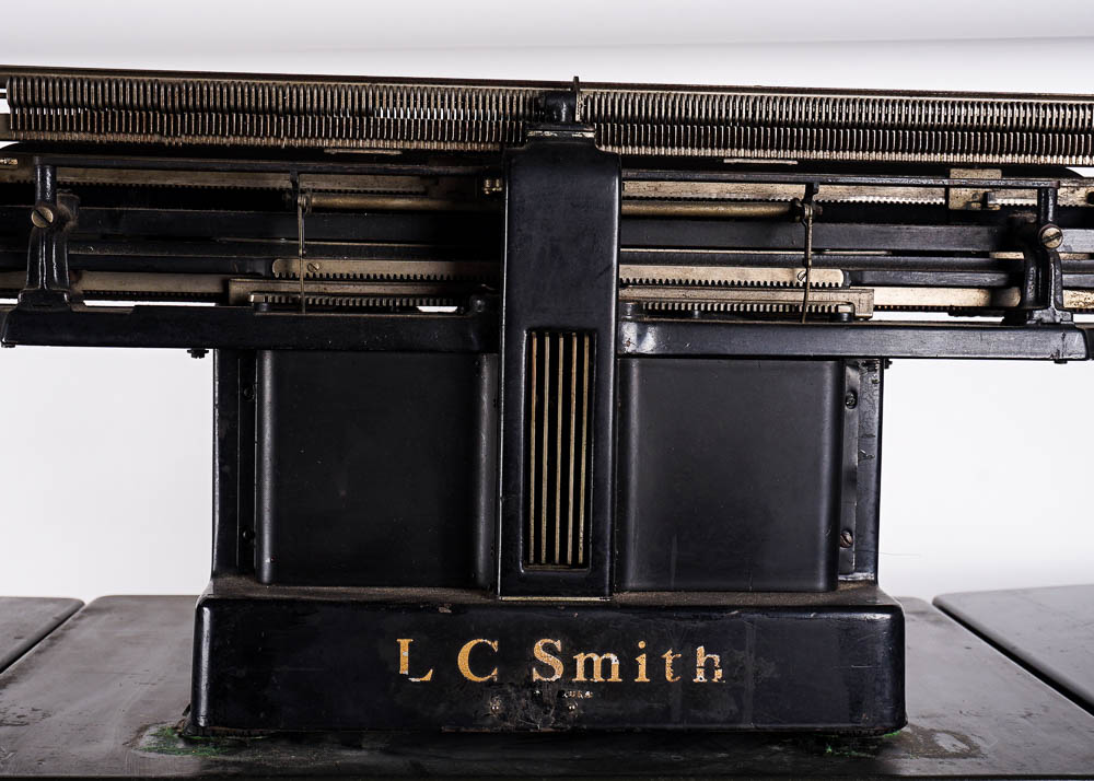 1930's Smith and Corona Typewriter with Vintage Metal Table