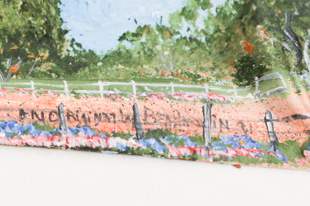 Victorian Era Hand Painted Ladle, Crumber and Crumb Tray