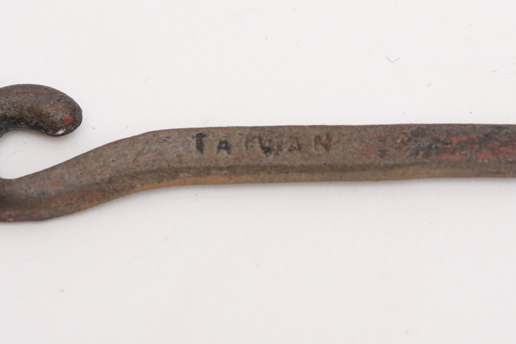 Victorian Era Hand Painted Ladle, Crumber and Crumb Tray