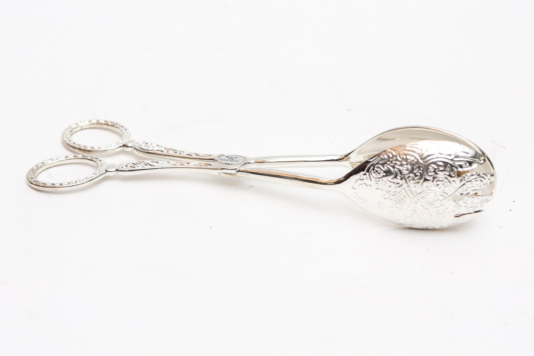 Vintage Pressed Glass Two Tier Serving Tray