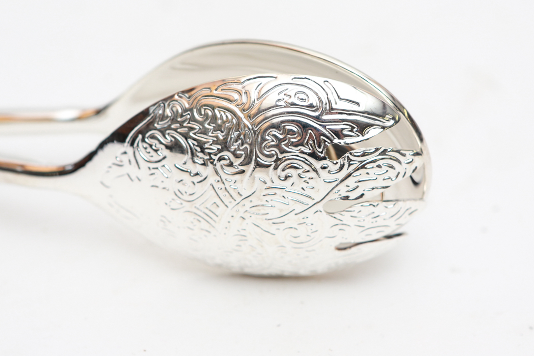 Vintage Pressed Glass Two Tier Serving Tray