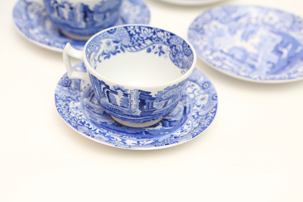 Vintage Copeland Spode "Blue Italian" Tea Set