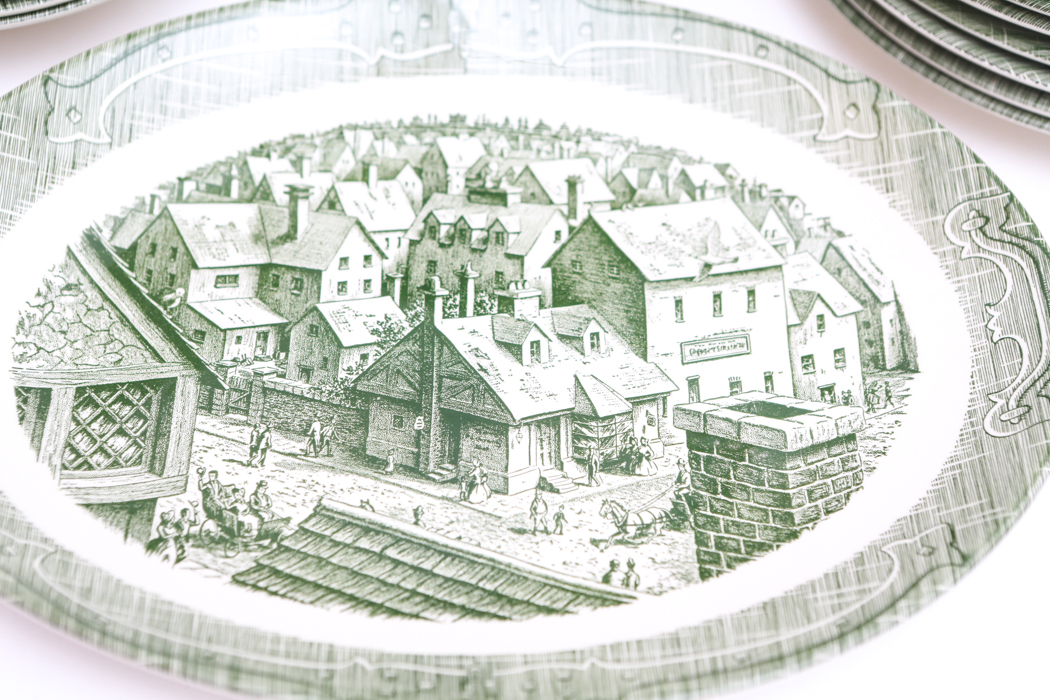 Collection of Reproduction Royal "The Old Curiosity Shop" Dinnerware