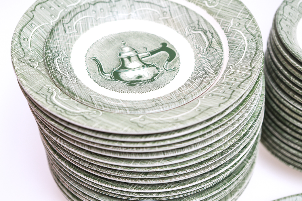 Collection of Reproduction Royal "The Old Curiosity Shop" Dinnerware