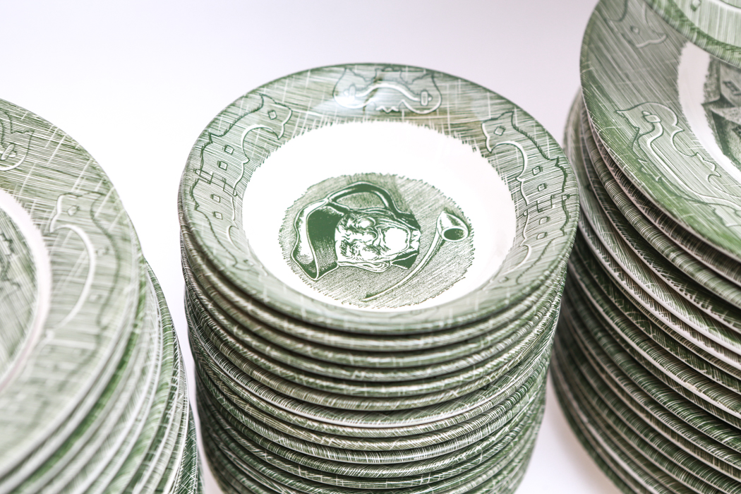 Collection of Reproduction Royal "The Old Curiosity Shop" Dinnerware