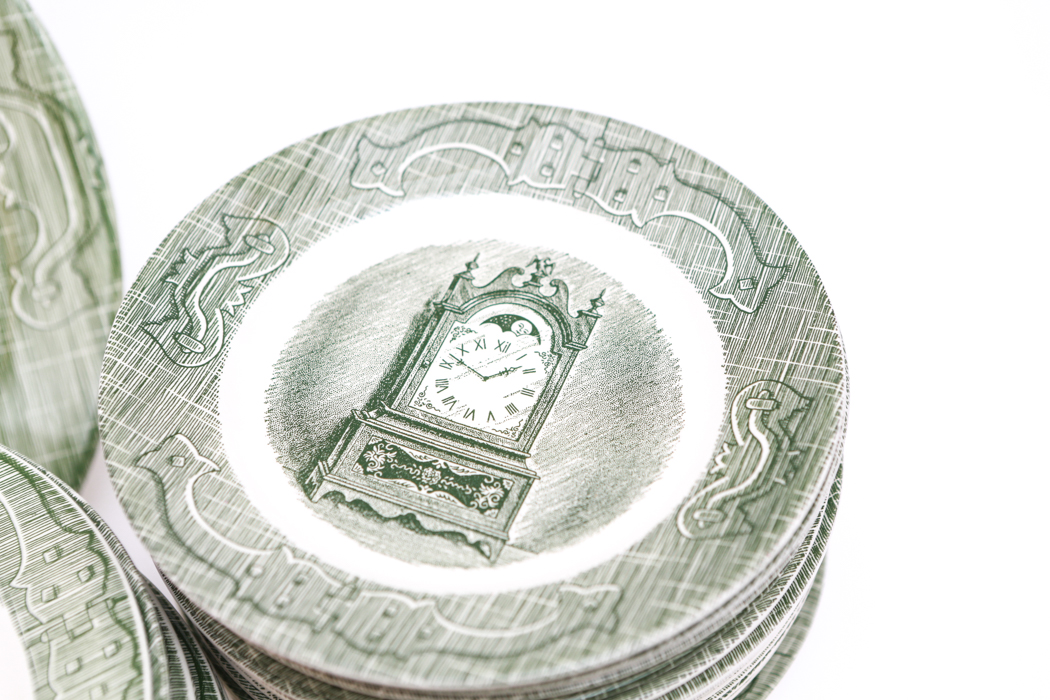 Collection of Reproduction Royal "The Old Curiosity Shop" Dinnerware