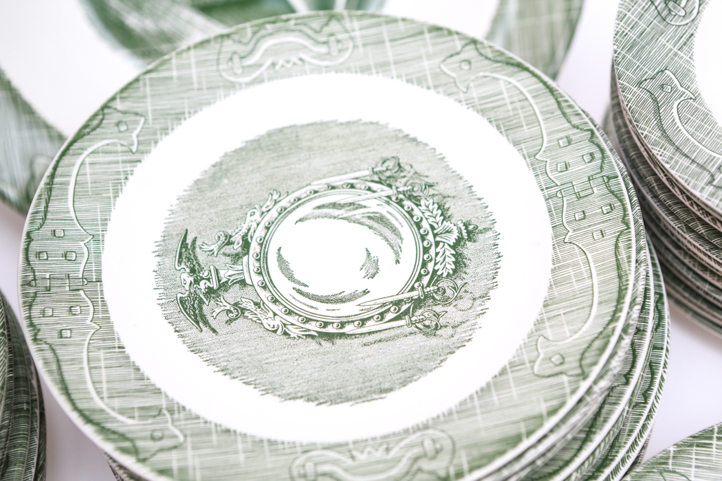 Collection of Reproduction Royal "The Old Curiosity Shop" Dinnerware