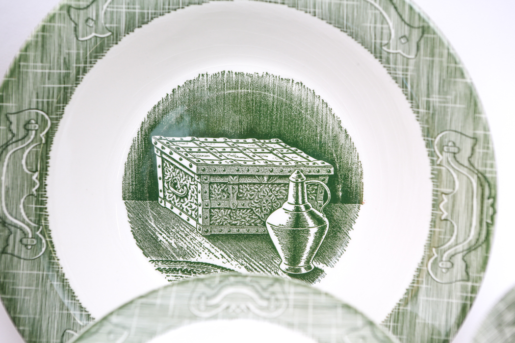 Collection of Reproduction Royal "The Old Curiosity Shop" Dinnerware