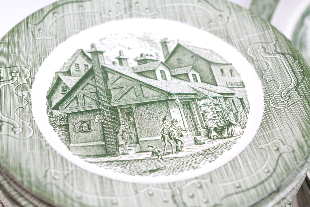 Collection of Reproduction Royal "The Old Curiosity Shop" Dinnerware