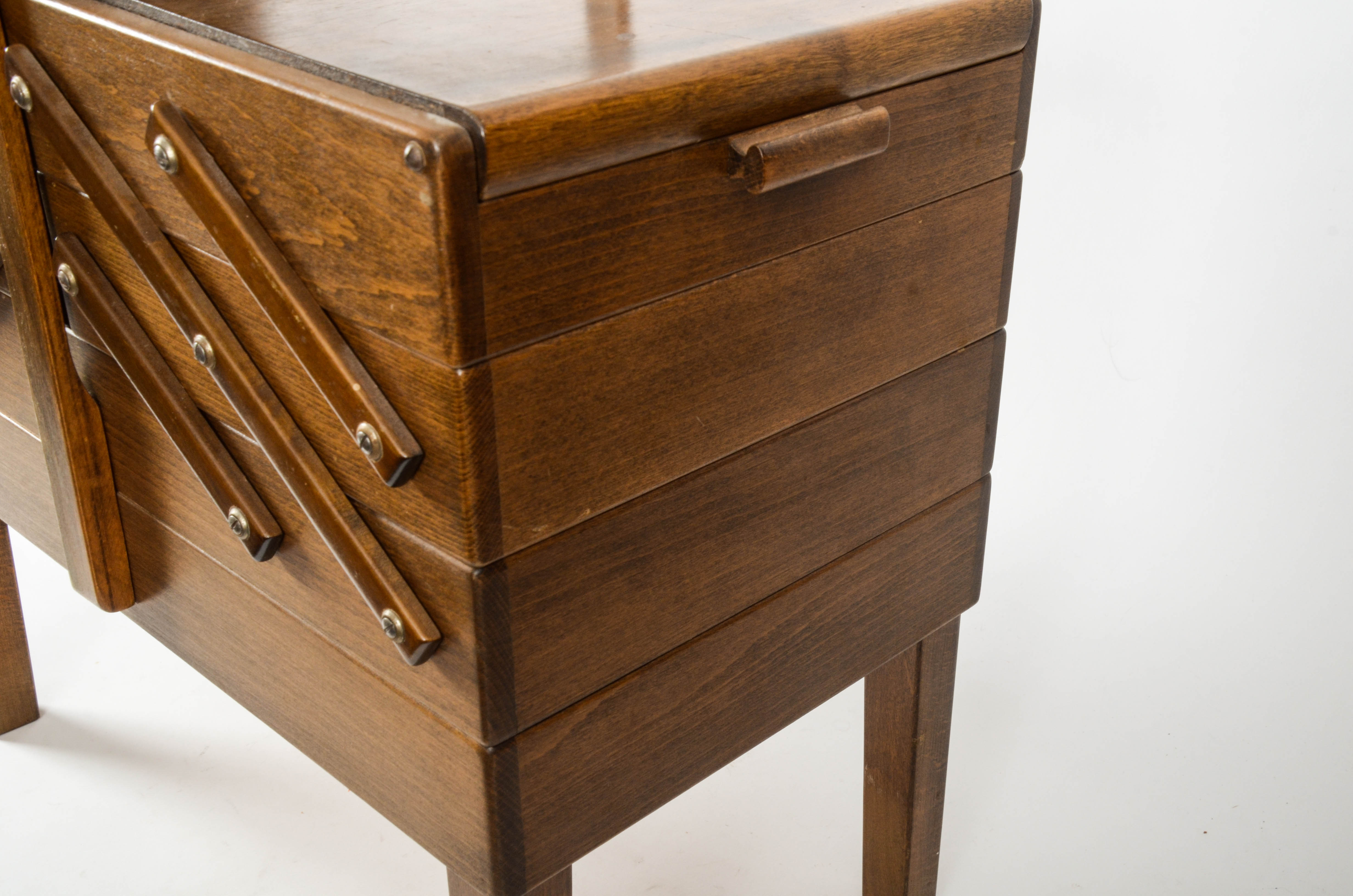 Strommen Bruck Hamar Sewing Chest and Collection of Sewing Books