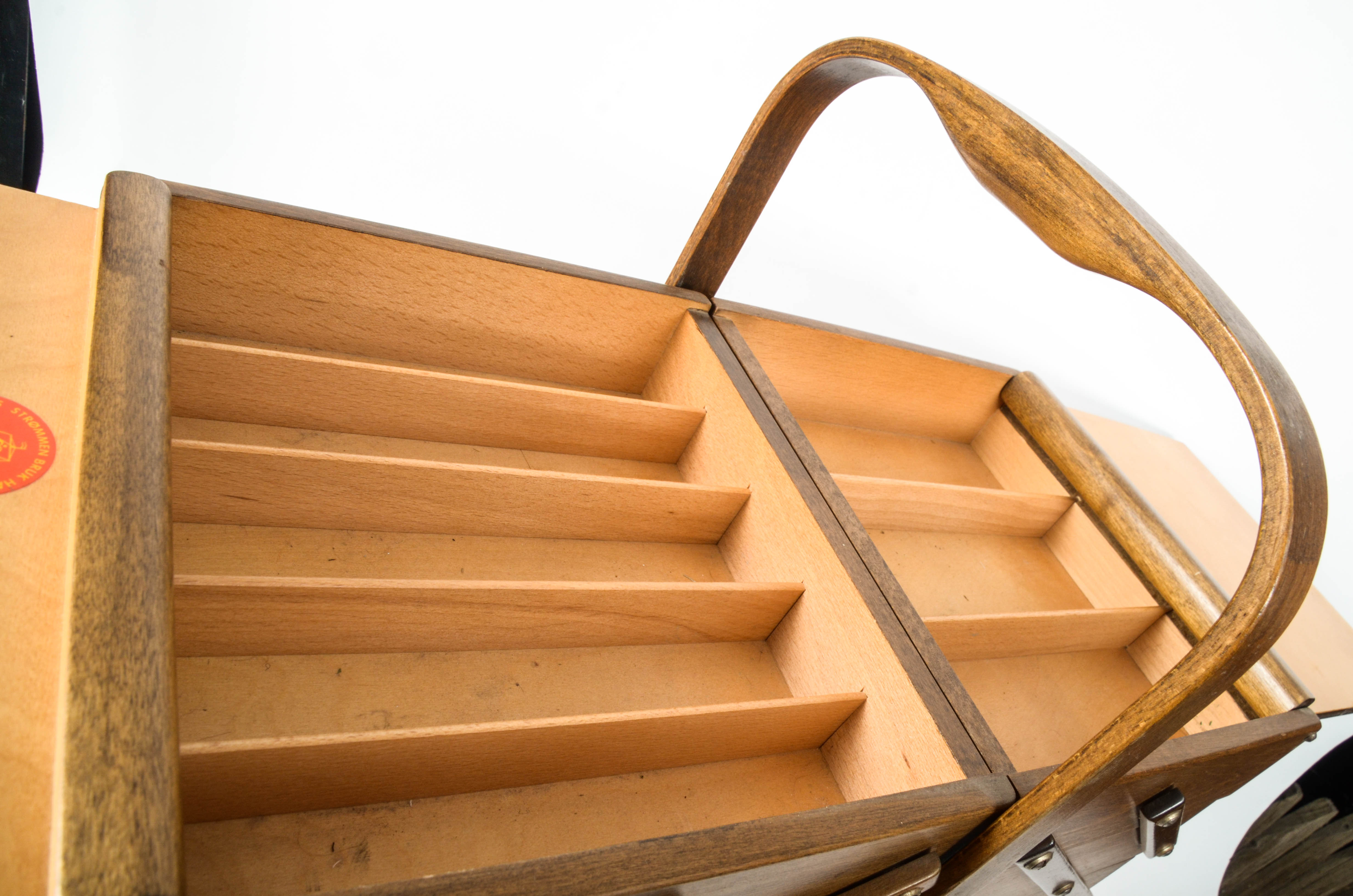 Strommen Bruck Hamar Sewing Chest and Collection of Sewing Books