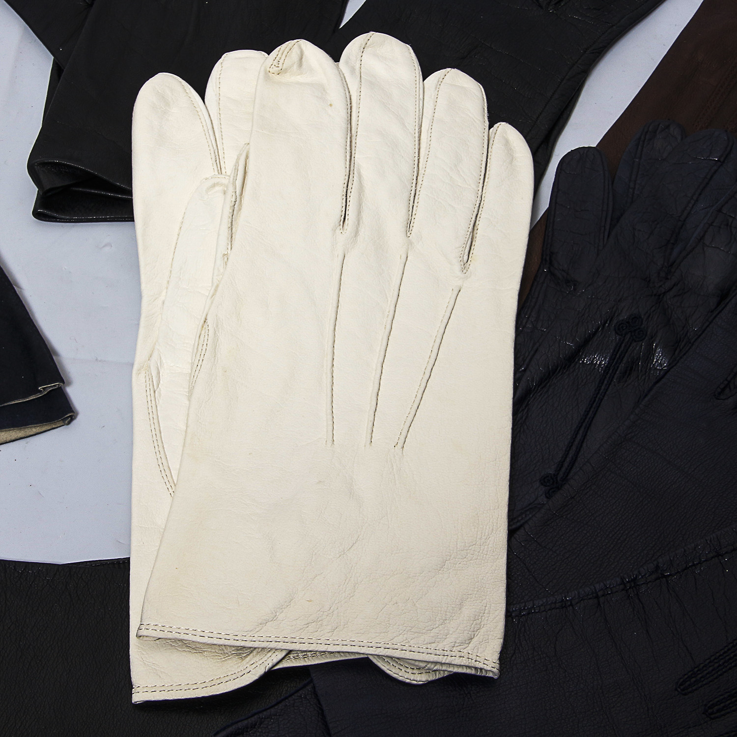 Collection of Vintage Leather Gloves Including Christian Dior