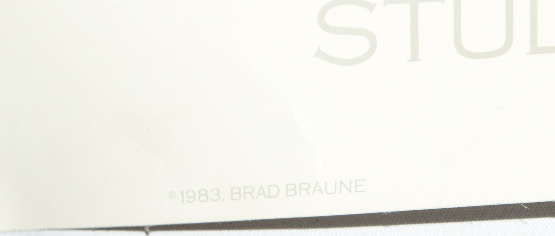 Brad Braune "Cowboy Landscapes" Signed Exhibition Poster