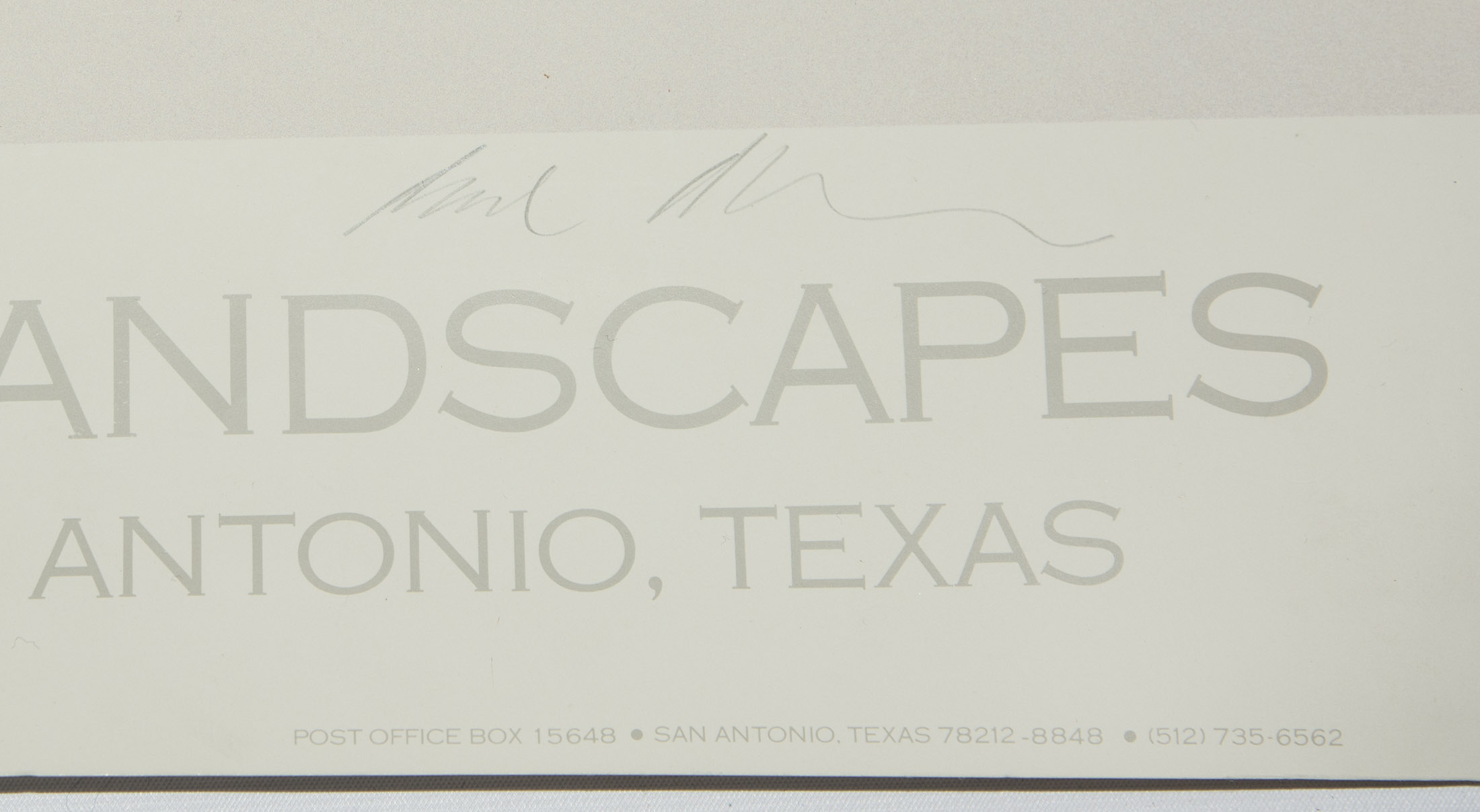 Brad Braune "Cowboy Landscapes" Signed Exhibition Poster